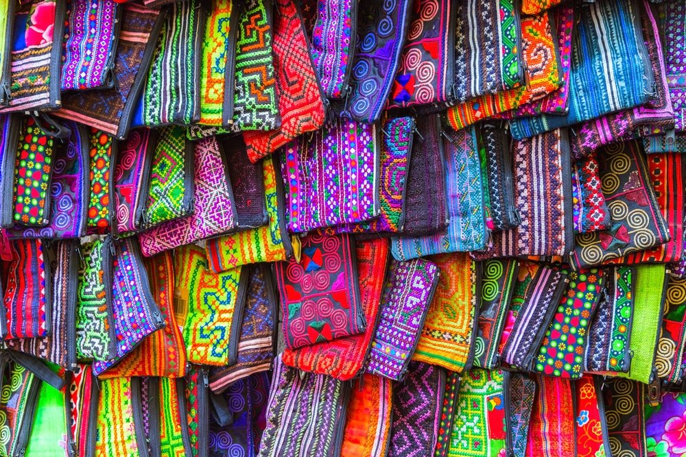 fashion textile silk handcraft bag,ของฝากจากไทย,handcraft bag