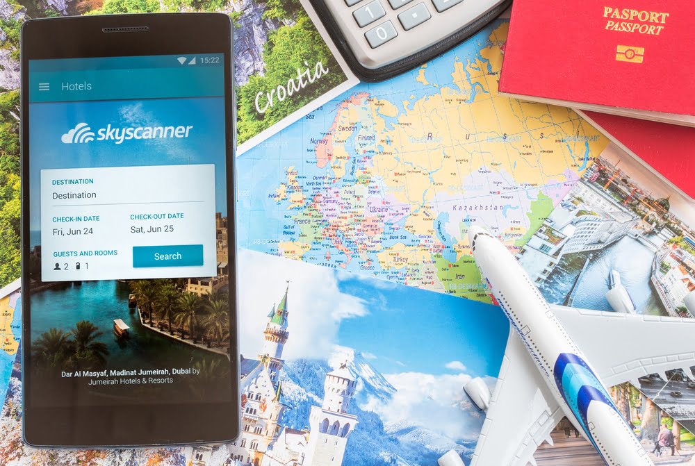 Skyscanner Flights app,แอปช่วยในการเดินทาง