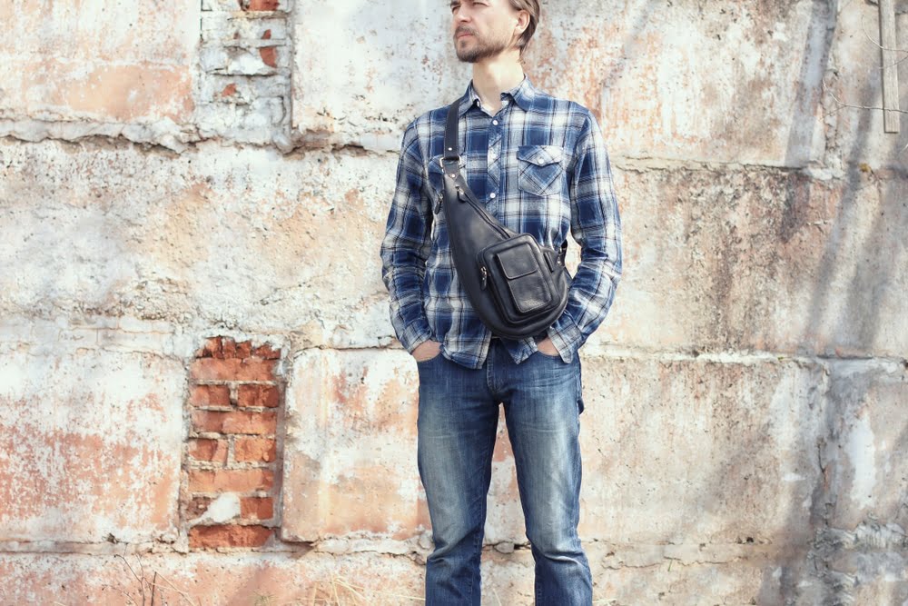 Young hipster man
