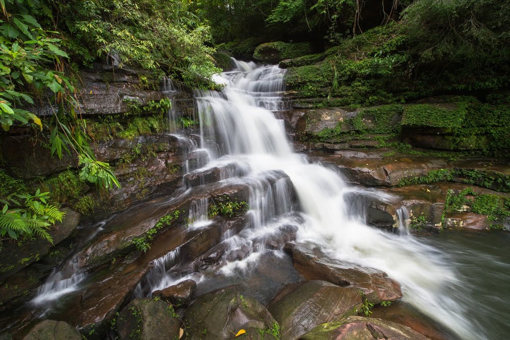 Tardkam waterfall,สถานที่เที่ยวได้ในฤดูฝน