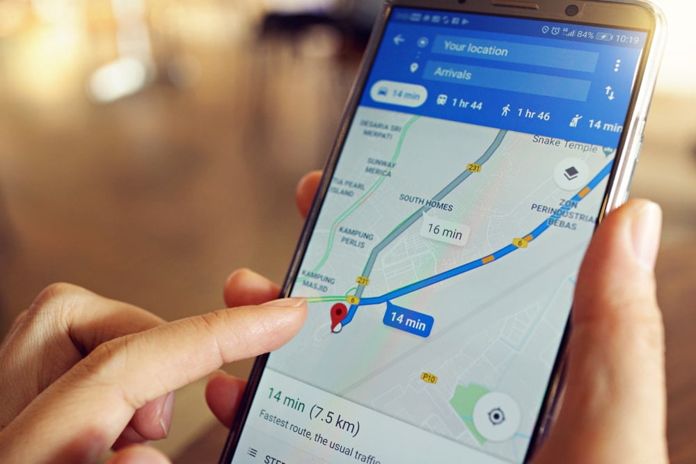 Google Maps service,แอปช่วยในการเดินทาง