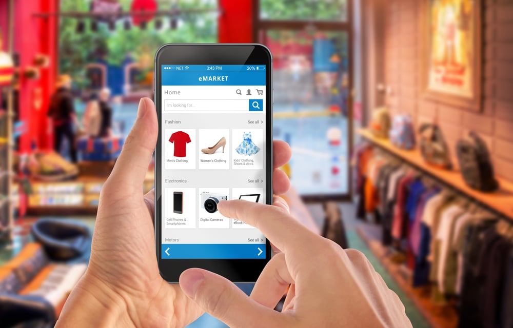 Smart phone online shopping,E-commerce คือ 
